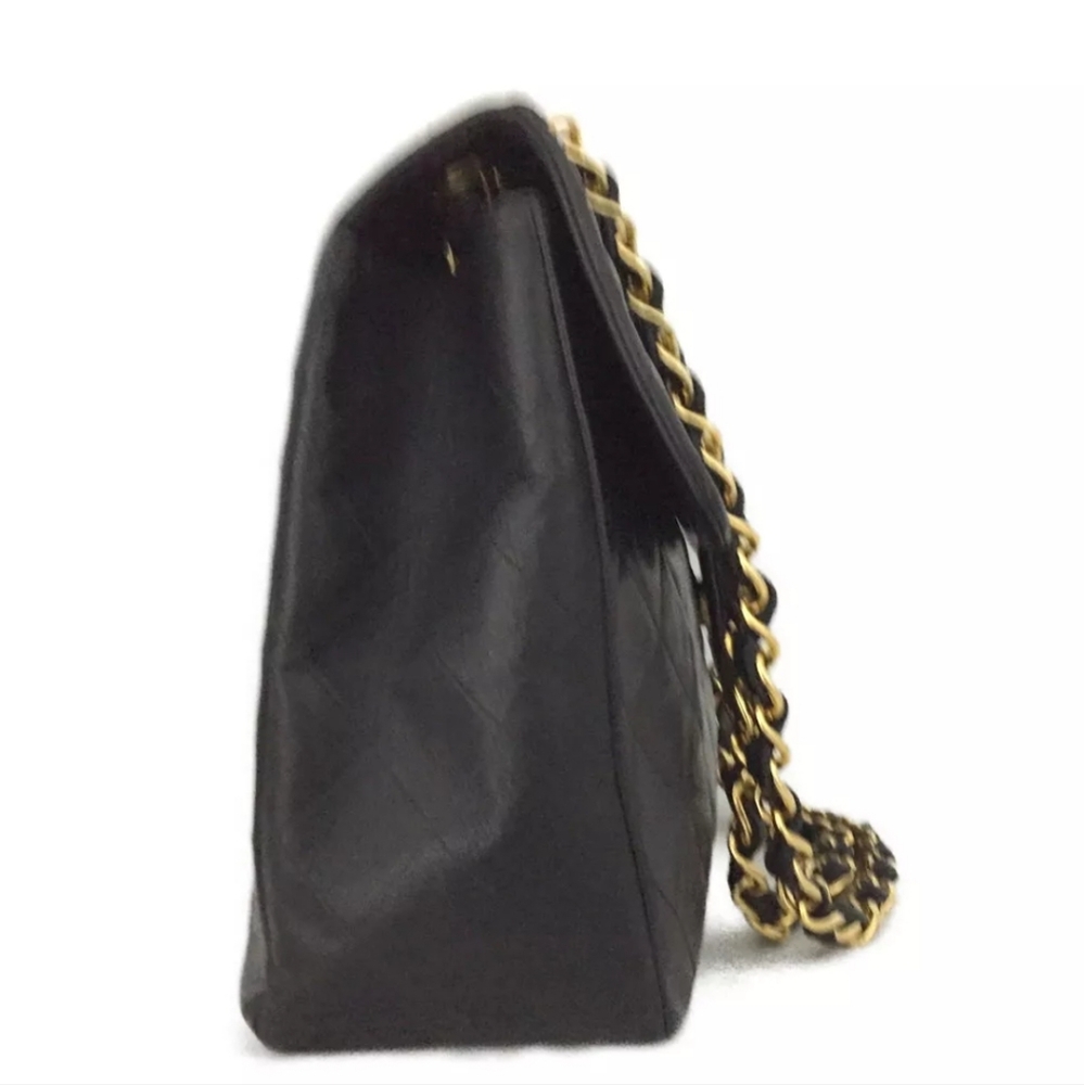 CHANEL Maxi Jumbo 34 Quilted Matelasse XL Lambskin w/Chain Shoulder Bag - Picture 2 of 11